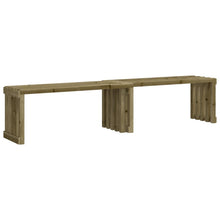 Hagebenk utvidbar 212,5x40,5x45 cm impregnert furu