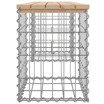 Hagebenk gabiondesign 103x31x42 cm heltre furu