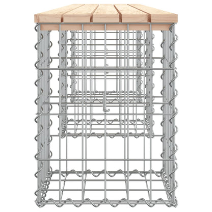 Hagebenk gabiondesign 203x31x42 cm heltre furu