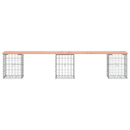 Hagebenk gabiondesign 203x31x42 cm heltre douglasgran