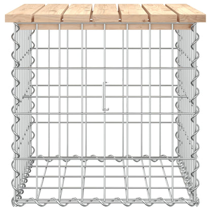 Hagebenk gabiondesign 43x44x42 cm heltre furu