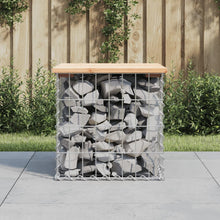 Hagebenk gabiondesign 43x44x42 cm heltre furu