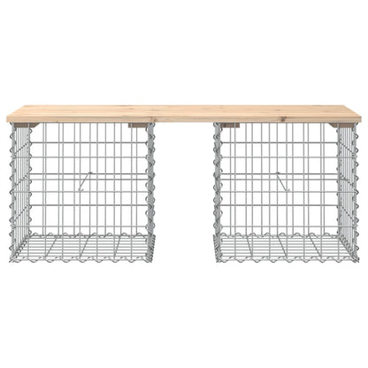 Hagebenk gabiondesign 103x44x42 cm heltre furu