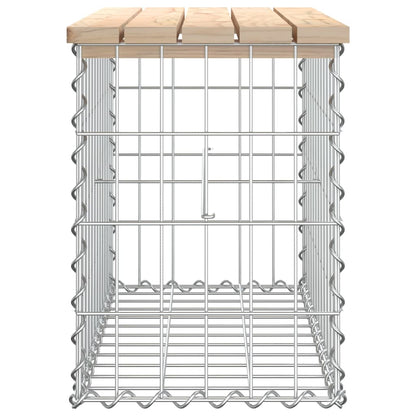 Hagebenk gabiondesign 63x31,5x42 cm heltre furu
