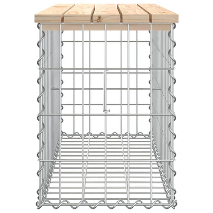 Hagebenk gabiondesign 83x31,5x42 cm heltre furu