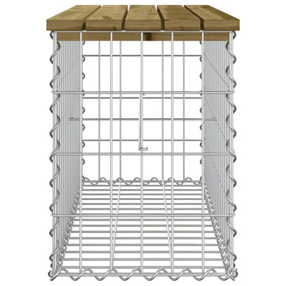 Hagebenk gabiondesign 83x31,5x42 cm impregnert furu