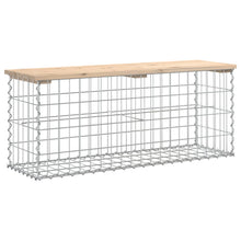 Hagebenk gabiondesign 103x31,5x42 cm heltre furu