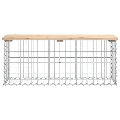 Hagebenk gabiondesign 103x31,5x42 cm heltre furu