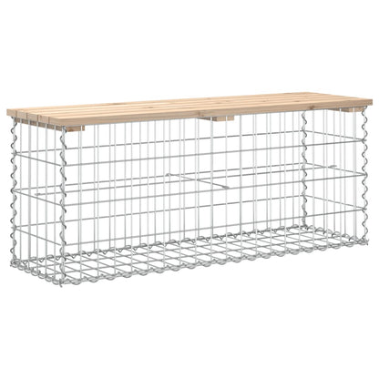 Hagebenk gabiondesign 103x31,5x42 cm heltre furu