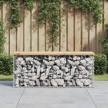 Hagebenk gabiondesign 103x31,5x42 cm heltre furu