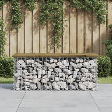 Hagebenk gabiondesign 103x31,5x42 cm impregnert furu