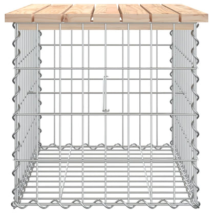 Hagebenk gabiondesign 63x44x42 cm heltre furu