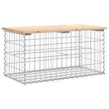 Hagebenk gabiondesign 83x44x42 cm heltre furu
