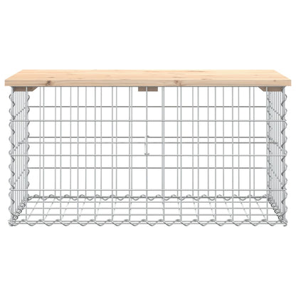 Hagebenk gabiondesign 83x44x42 cm heltre furu