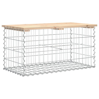 Hagebenk gabiondesign 83x44x42 cm heltre furu