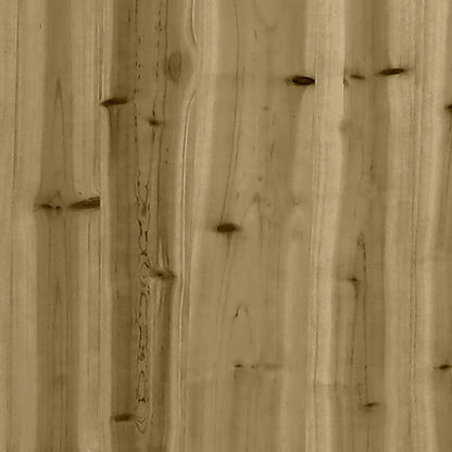 Hagebenk gabiondesign 83x44x42 cm impregnert furu