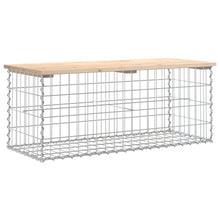 Hagebenk gabiondesign 103x44x42 cm heltre furu