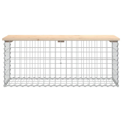 Hagebenk gabiondesign 103x44x42 cm heltre furu