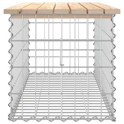 Hagebenk gabiondesign 103x44x42 cm heltre furu