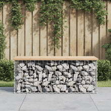Hagebenk gabiondesign 103x44x42 cm heltre furu