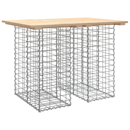 Hagebenk gabiondesign 100x70x72 cm heltre furu