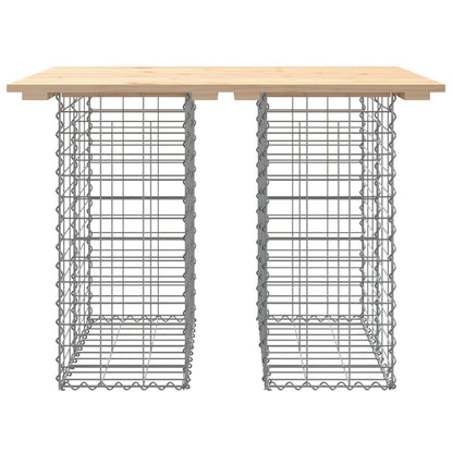 Hagebenk gabiondesign 100x70x72 cm heltre furu