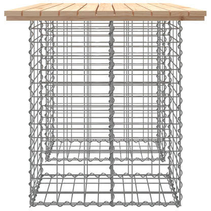 Hagebenk gabiondesign 100x70x72 cm heltre furu