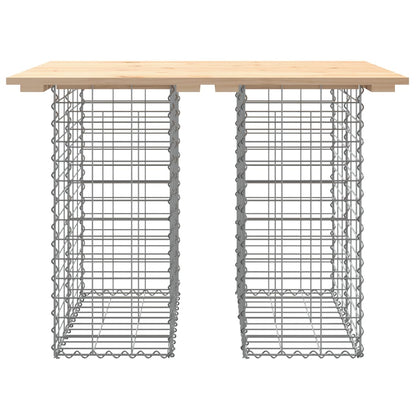 Hagebenk gabiondesign 100x70x72 cm heltre furu