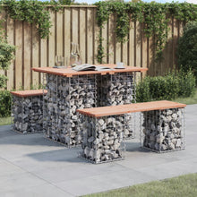 Hagebenk gabiondesign 100x70x72 cm heltre douglasgran