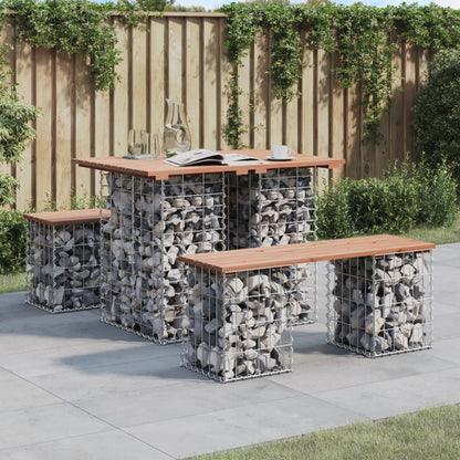 Hagebenk gabiondesign 100x70x72 cm heltre douglasgran