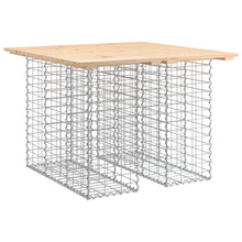 Hagebenk gabiondesign 100x102x72 cm heltre furu