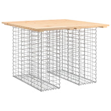Hagebenk gabiondesign 100x102x72 cm heltre furu