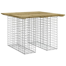 Hagebenk gabiondesign 100x102x72 cm impregnert furu