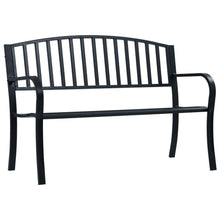 Hagebenk svart 120 cm stål