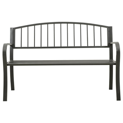 Hagebenk grå 120 cm stål