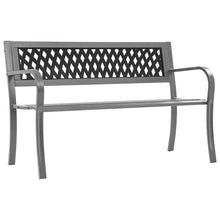 Hagebenk svart 120 cm stål