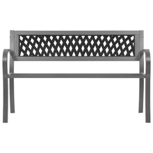 Hagebenk svart 120 cm stål