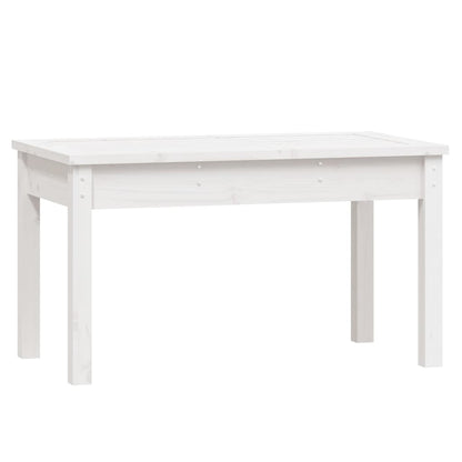 Hagebenk hvit 80x44x45 cm heltre furu