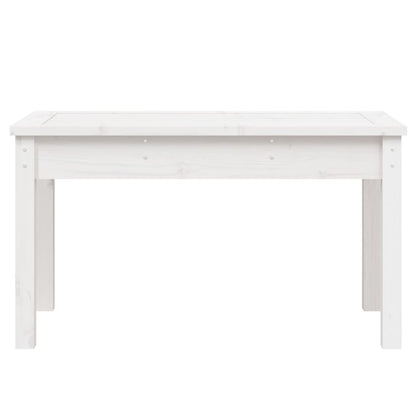 Hagebenk hvit 80x44x45 cm heltre furu