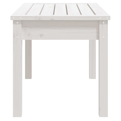 Hagebenk hvit 80x44x45 cm heltre furu