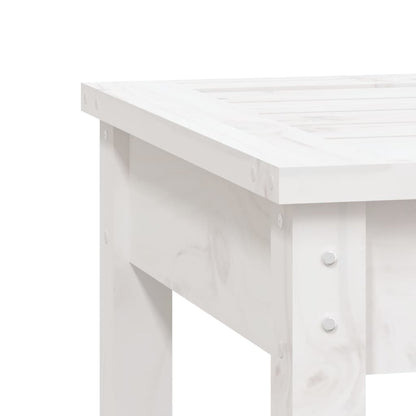 Hagebenk hvit 80x44x45 cm heltre furu