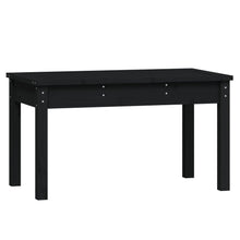 Hagebenk svart 80x44x45 cm heltre furu