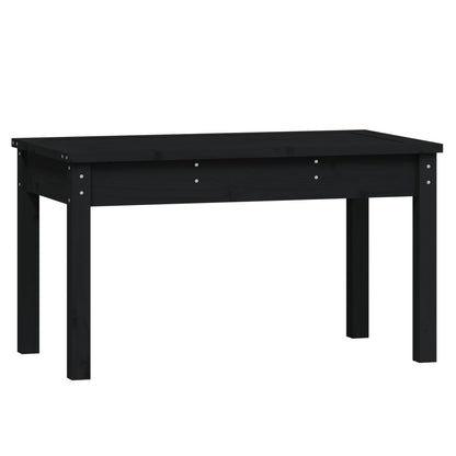 Hagebenk svart 80x44x45 cm heltre furu