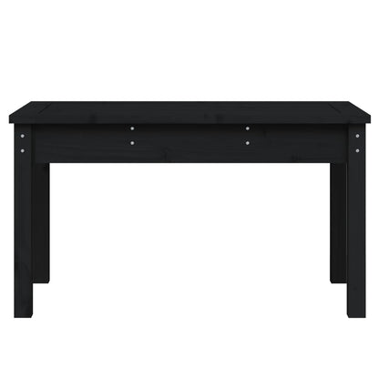 Hagebenk svart 80x44x45 cm heltre furu
