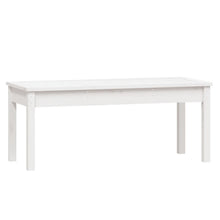 Hagebenk hvit 109x44x45 cm heltre furu