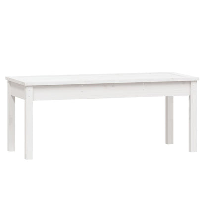 Hagebenk hvit 109x44x45 cm heltre furu