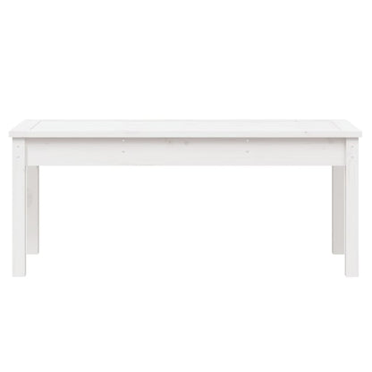 Hagebenk hvit 109x44x45 cm heltre furu