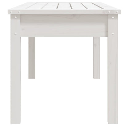 Hagebenk hvit 109x44x45 cm heltre furu