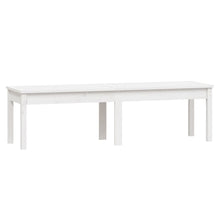 Hagebenk 2 seter hvit 159,5x44x45 cm heltre furu