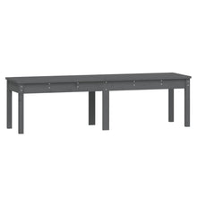 Hagebenk 2 seter grå 159,5x44x45 cm heltre furu